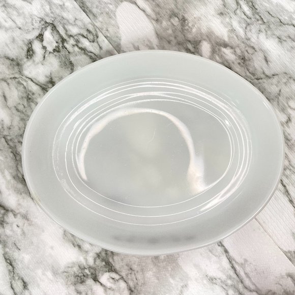 VTG Dynaware Pyr-o-rey Brown Daisy Flower Oval Casserole Dish Tray Milk Glass 12 - Picture 4 of 8